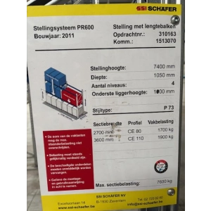 Palletstellingen SSI Schäfer 16 kaders 7500mm & 78 liggers 2700mm (003)