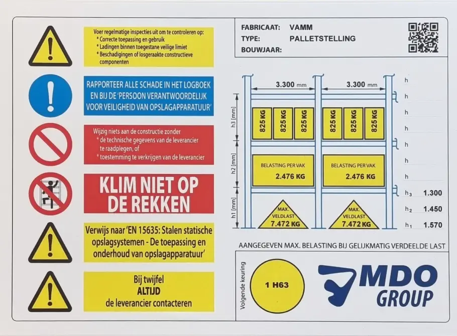 Berekening belastingsborden